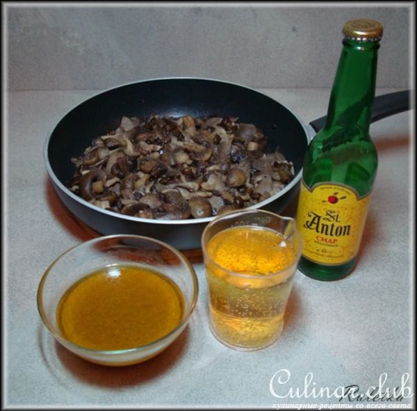 Мясные роллы в сидровом соусе. 