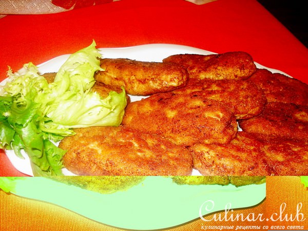 зразы из фарша с баклажанной закуской