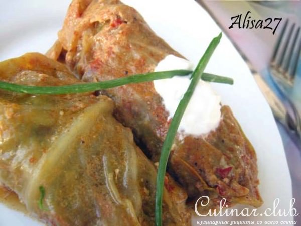 Голубцы с шафраном ( в мультиварке)