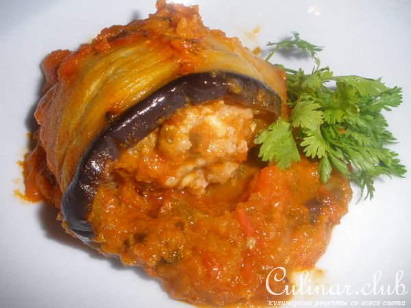 Котлетки в баклажановом одеяле и вкуснейшем соусе