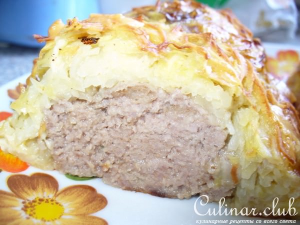 Фарш в картофельной шубке