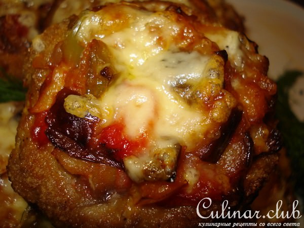 Корзиночки из фарша с овощами
