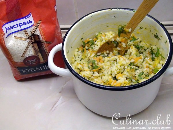 Цуккини фаршированные рисом и тефтелями.