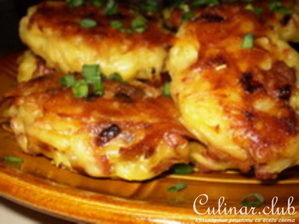 картофельные котлеты с беконом