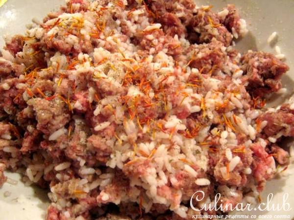Голубцы с шафраном ( в мультиварке)