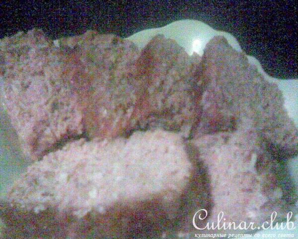 Мясная запеканка с овсяными хлопьями 