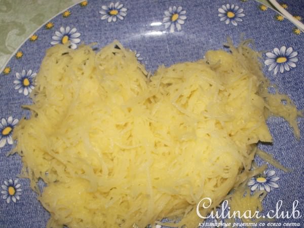 Мясные шарики в картофельной стружке в пароварке