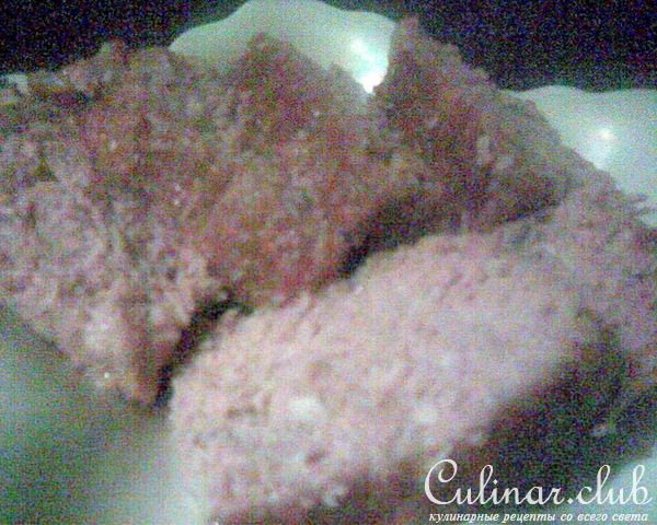 Мясная запеканка с овсяными хлопьями 