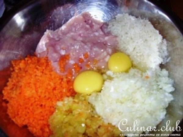 Куриный хлебец с овощами, с "сырно-куражной" начинкой
