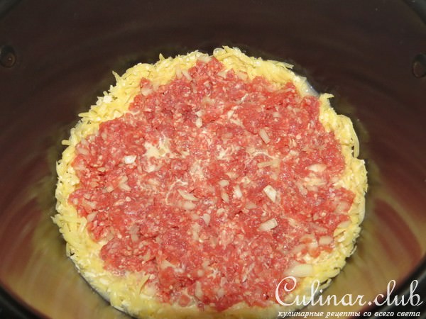 Мясная запеканка с картофелем
