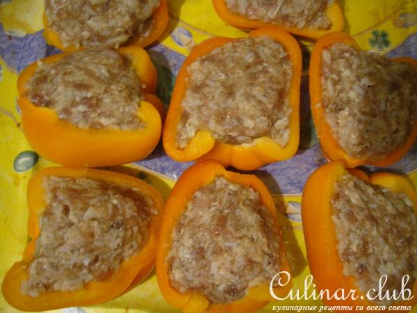 Перчики фаршированные из духовки