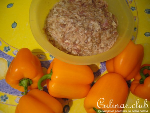 Перчики фаршированные из духовки