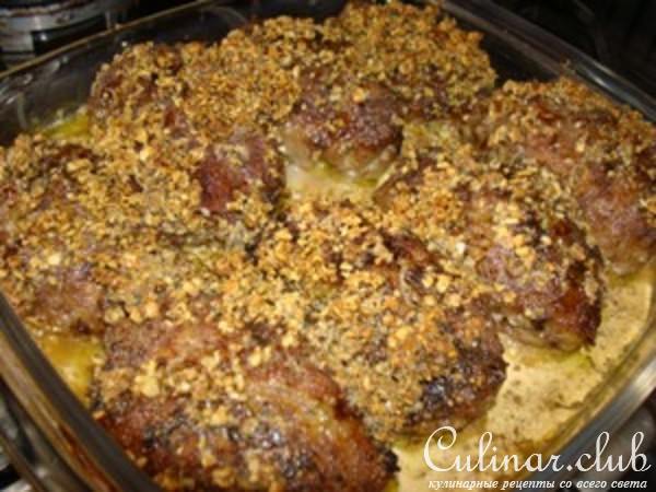 Зразы мясные с ореховой начинкой