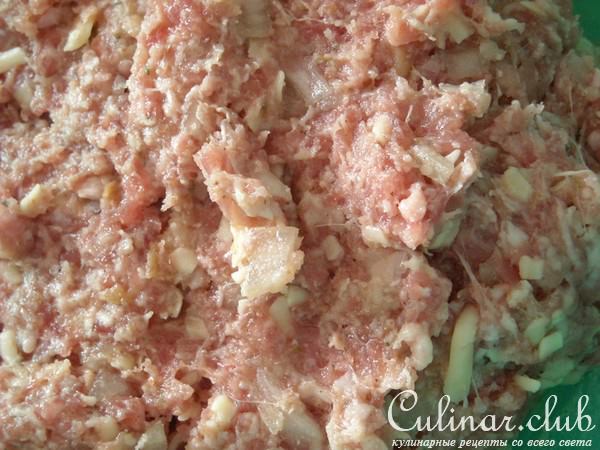"Мясное гнездо" с помидорами