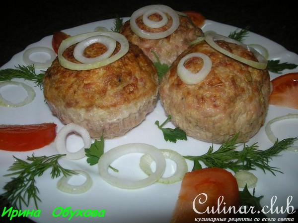 Мясные маффины с сюрпризом