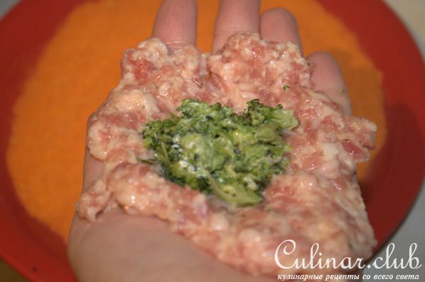 Крокеты мясные с брокколи