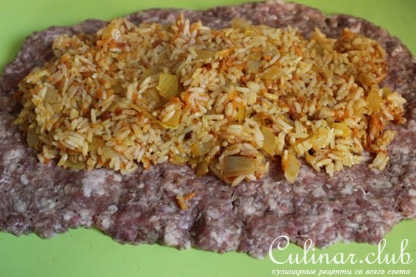 Мясной рулет с пряным рисом или Ужин для принца. 