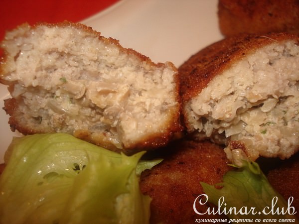 зразы из фарша с баклажанной закуской