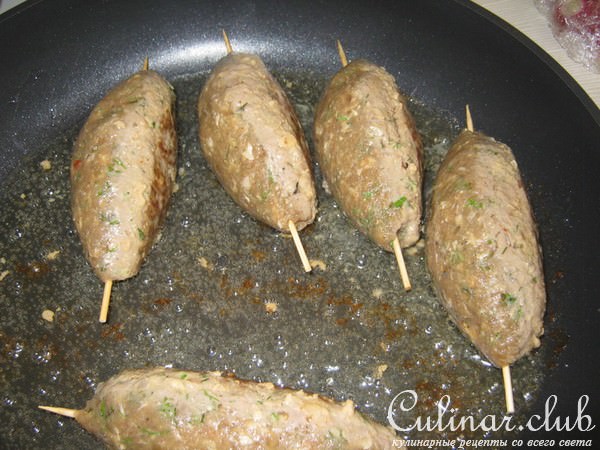 Котлетки восточные на шпажках.-(kebab chobi)