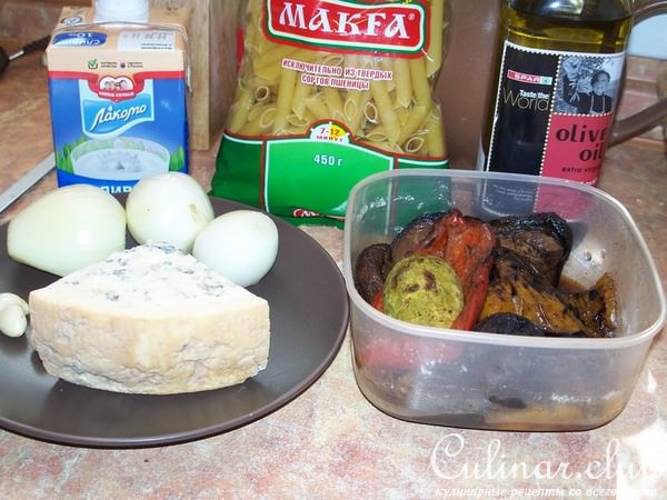 Пенне с соусом из овощей-гриль