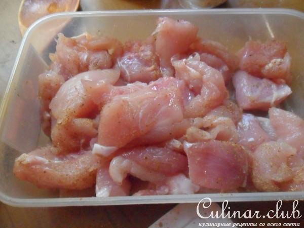 Паста с курицей и овощами "Летнее раздолье"