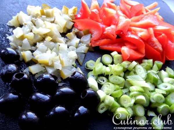 Ленивая пицца с овощами