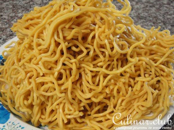 Яичная лапша с Лимонной Травой и Молодым Чесноком ! ! !