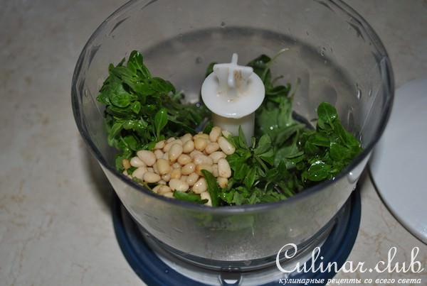 Fazzoletti di seta al pesto («Шёлковые платочки» с соусом песто )