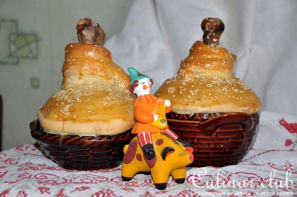 Мешочки счастья или горшочки с мясом по-простому… по-деревенски.