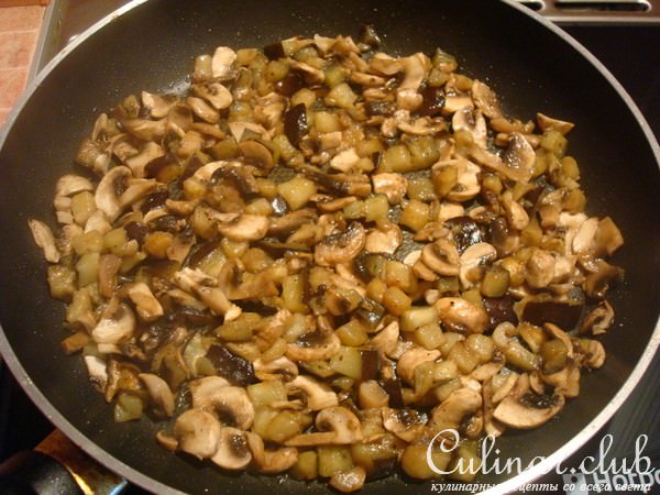 Куриная грудка, фаршированная грибами и баклажанами (очень вкусная и сочная)