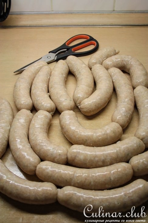 Куриные колбаски для гриля с вареным лимоном и фенхелем