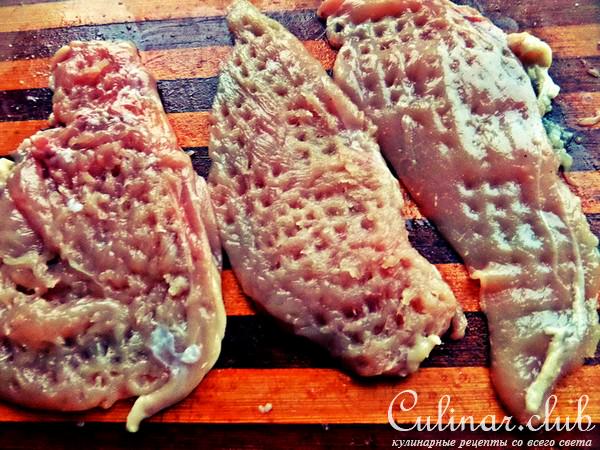 Шампиньоны с фасолью к курочке