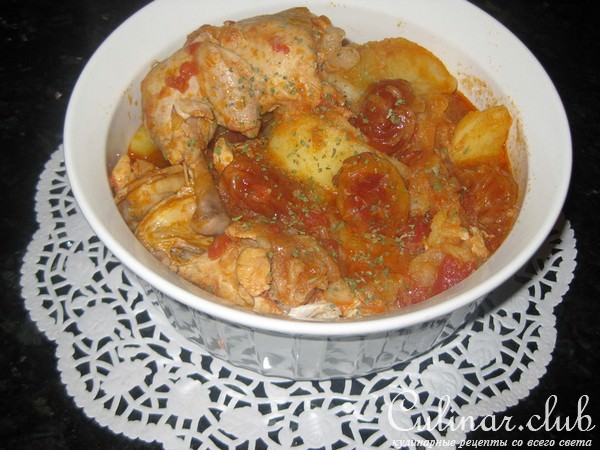 Куриный соус с алычой