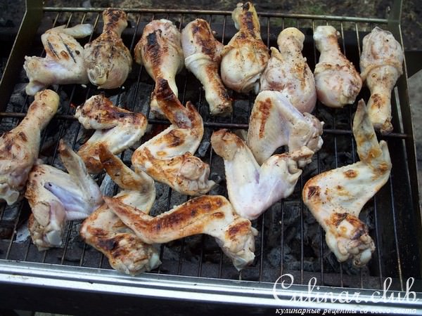Куриные ножки и крылышки на гриле ! ! ! (ФМ "Иллюстрация). 
