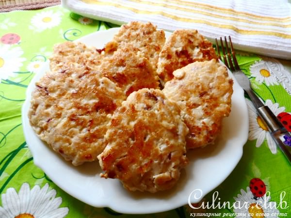 Рубленые котлеты из курицы.