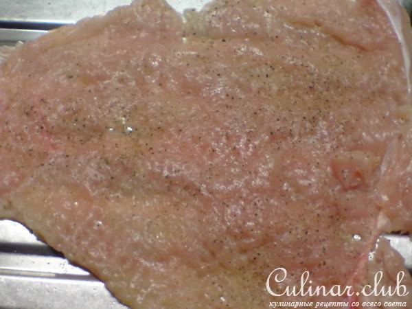 Рулеты из индейки с овощами