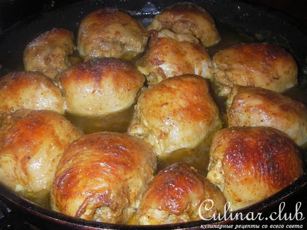 Мятный кускус с курицей в йогуртовой корочке