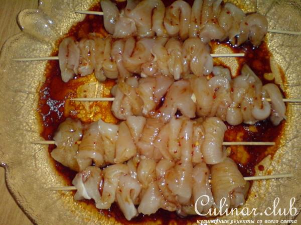 Брошет из куриной грудинки