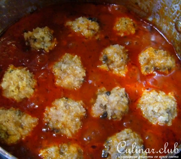 Мясные шарики для Костика