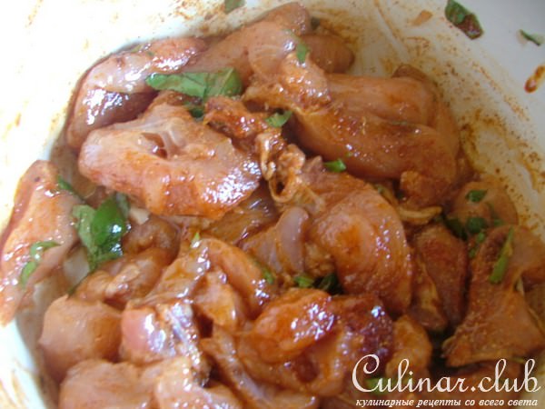 Пикантные куриные шашлычки