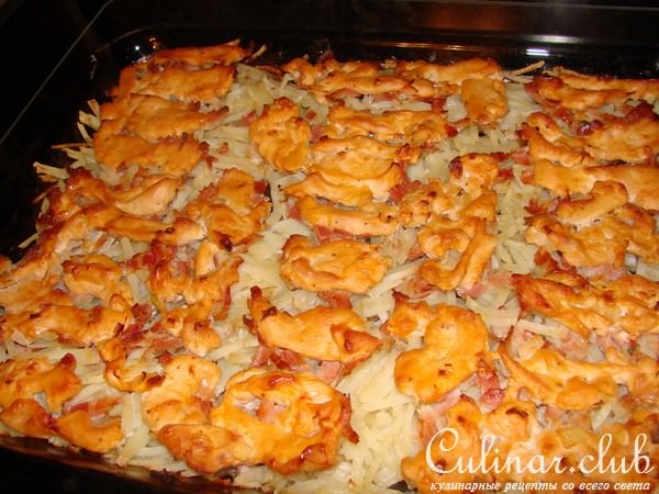 Картофель с курочкой из духовки
