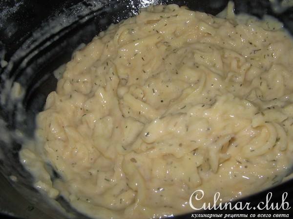 Куриная отбивная в картофельном кляре.