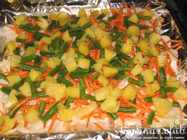 Курица с овощами в фольге