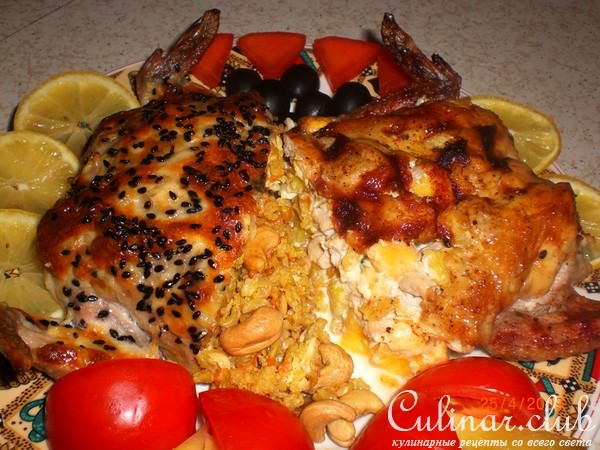 фаршированные цыплята "БАРЫШНЯ И КРЕСТЬЯНКА"
