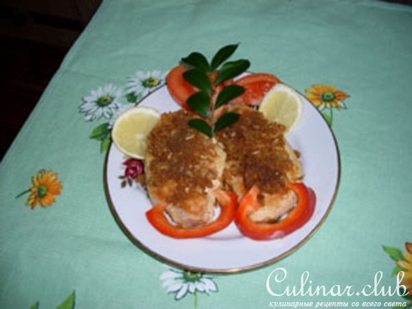 Куриная грудка с чесноком