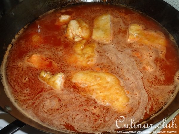 Курица в кисло-сладком соусе