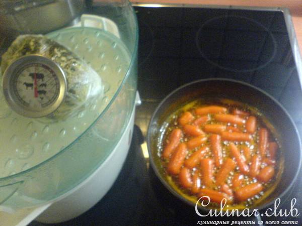 Куриная грудка с картофельным рулетом и морковкой!