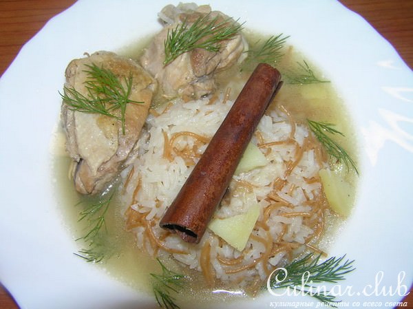 Курица с корицей и лимоном в арабском стиле