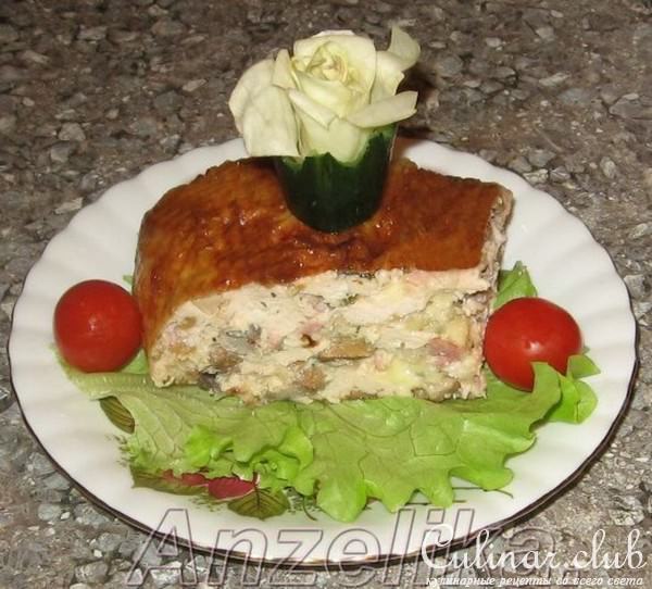 Галантин из курицы.(еще один вариант) 