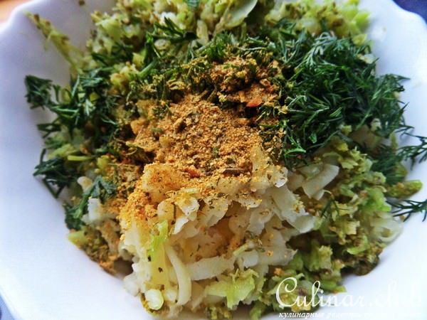 Курица с овощными шариками